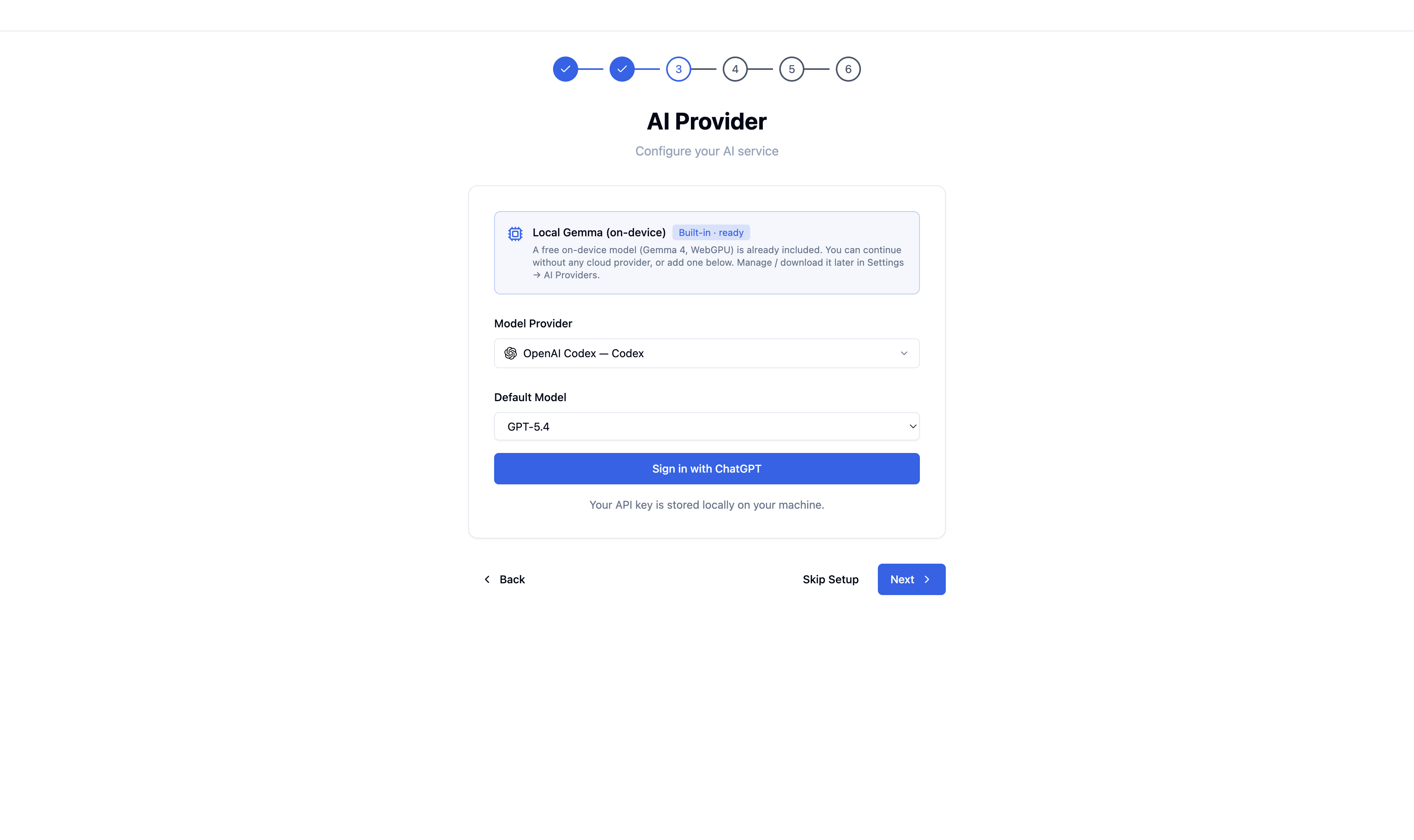 AICoworker AI provider selection